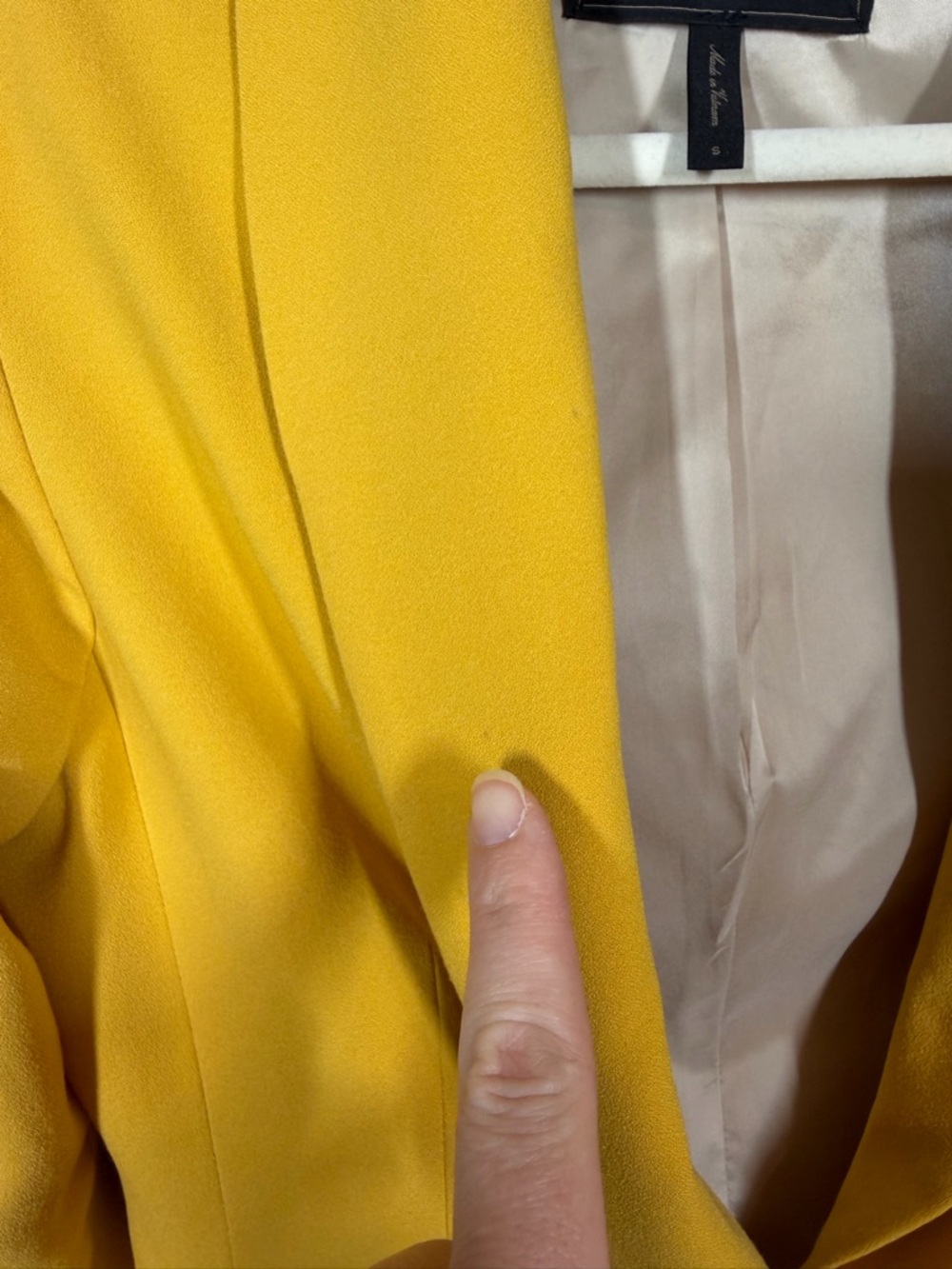 BCBGMAXAZRIA | Bowie Blazer Jacket Yellow Women's Size Small - Picture 8 of 13